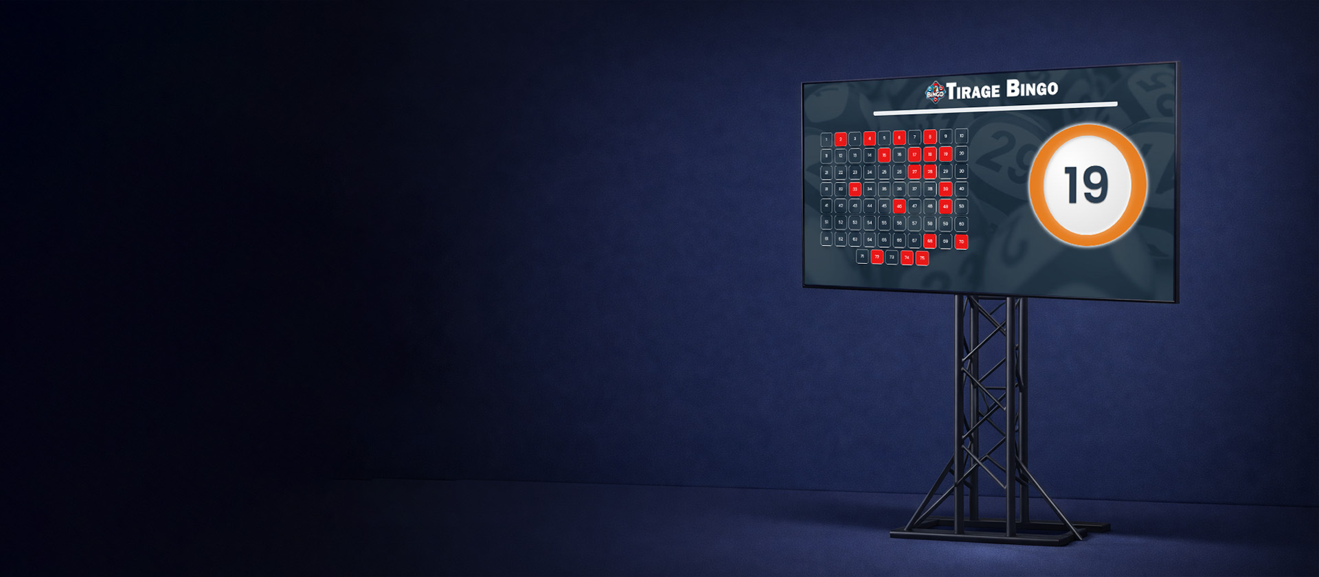 TirageBingo - Affichage grand écran